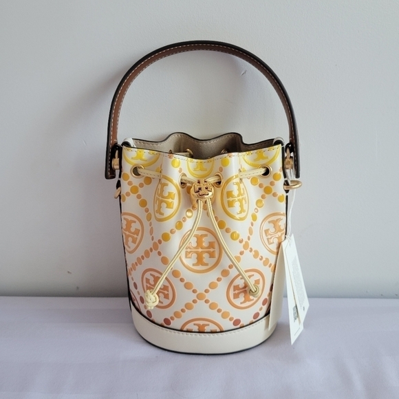 Tory Burch T Monogram Degrade Mini Bucket Bag - Picture 4 of 16